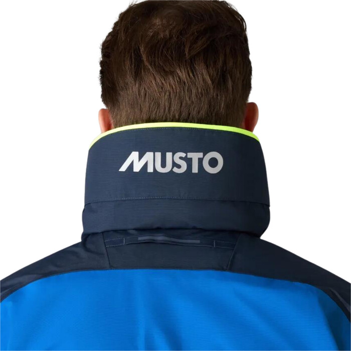 2024 Musto Mens BR1 Channel Sailing Jacket 82399 - Aruba Blue / Navy